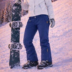 ROXY Snowboard Ski Pant Women Slim Fit Torah Bright Edition Vented Blue 10K - L